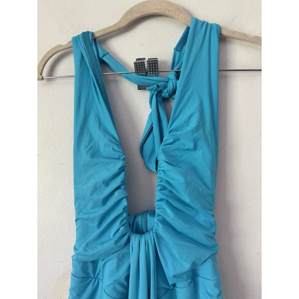 NWT Baby Boo Rosetta Maxi Dress Size XS Aqua Blue - Picture 7 of 10